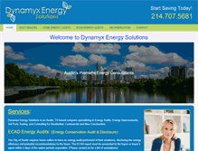 Tablet Screenshot of dynamyxenergy.com